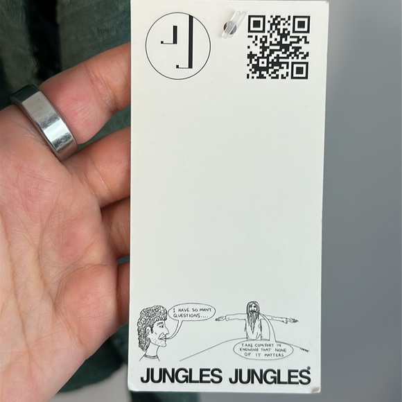 NWT Jungles Jungles Mens Terry Towelling Symbols Olive Hoodie Size Small - Picture 7 of 16